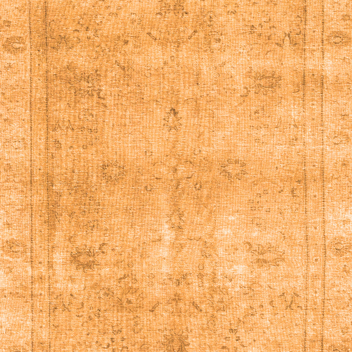 Serging Thickness of Machine Washable Persian Orange Traditional Area Rugs, wshtr780org