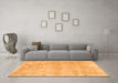 Machine Washable Persian Orange Traditional Area Rugs in a Living Room, wshtr780org