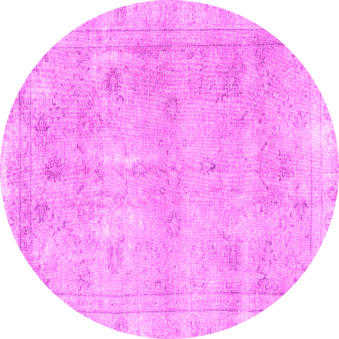 Round Persian Pink Traditional Rug, tr780pnk