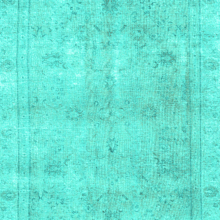 Machine Washable Persian Turquoise Traditional Area Rugs, wshtr780turq