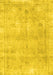 Machine Washable Persian Yellow Traditional Rug, wshtr780yw