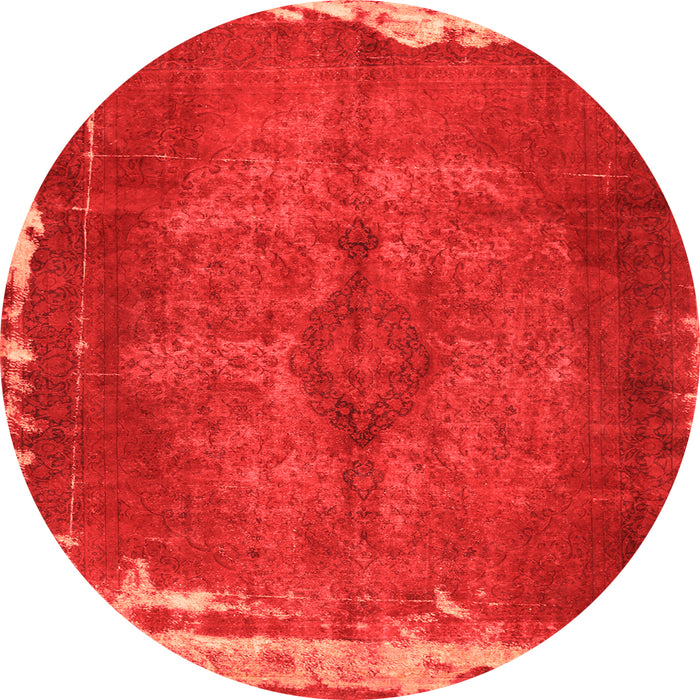 Square Persian Orange Traditional Rug, tr781org