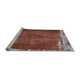 Sideview of Machine Washable Persian Light Blue Traditional Rug, wshtr781lblu