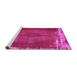 Sideview of Machine Washable Persian Purple Traditional Area Rugs, wshtr781pur