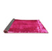 Sideview of Persian Pink Traditional Rug, tr781pnk