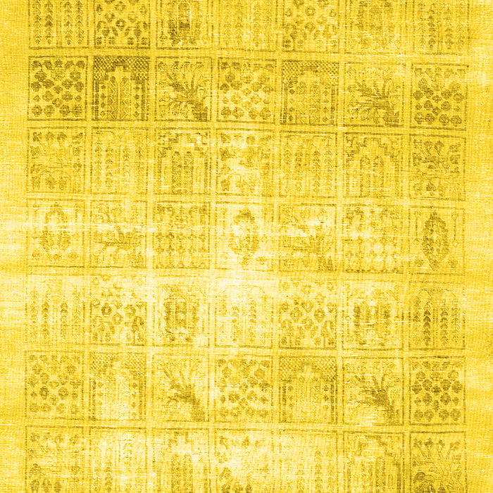 Machine Washable Persian Yellow Traditional Rug, wshtr782yw