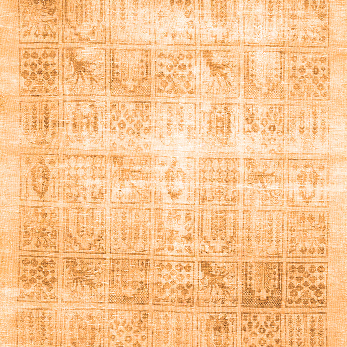 Serging Thickness of Machine Washable Persian Orange Traditional Area Rugs, wshtr782org