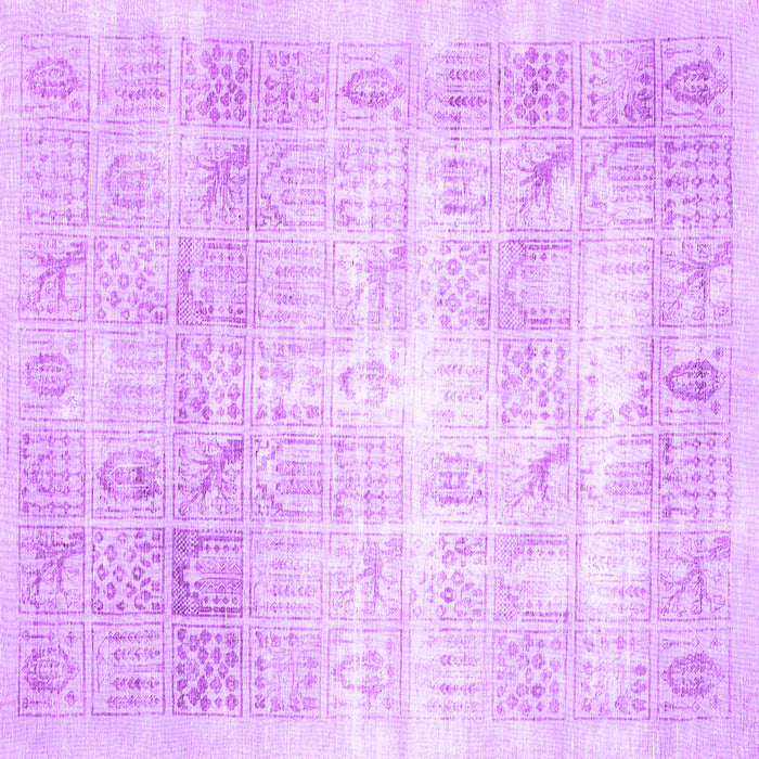 Square Persian Purple Traditional Rug, tr782pur