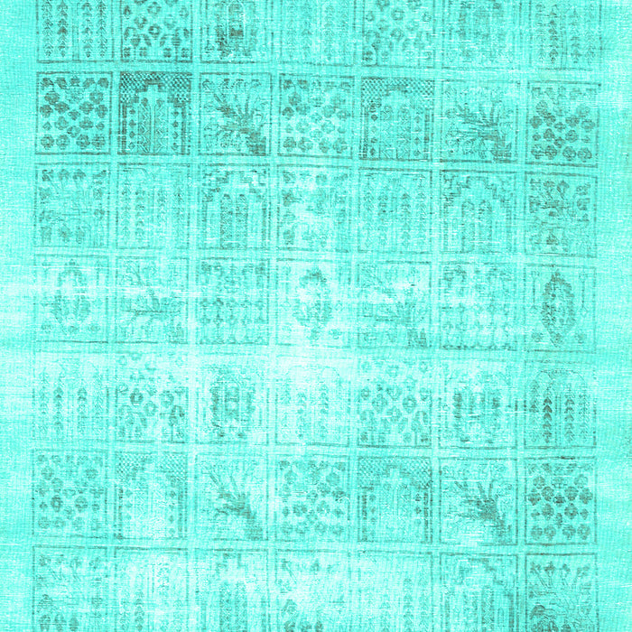 Machine Washable Persian Turquoise Traditional Area Rugs, wshtr782turq