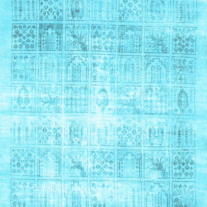 Machine Washable Persian Light Blue Traditional Rug, wshtr782lblu