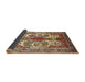 Sideview of Traditional Dark Sienna Brown Persian Rug, tr783