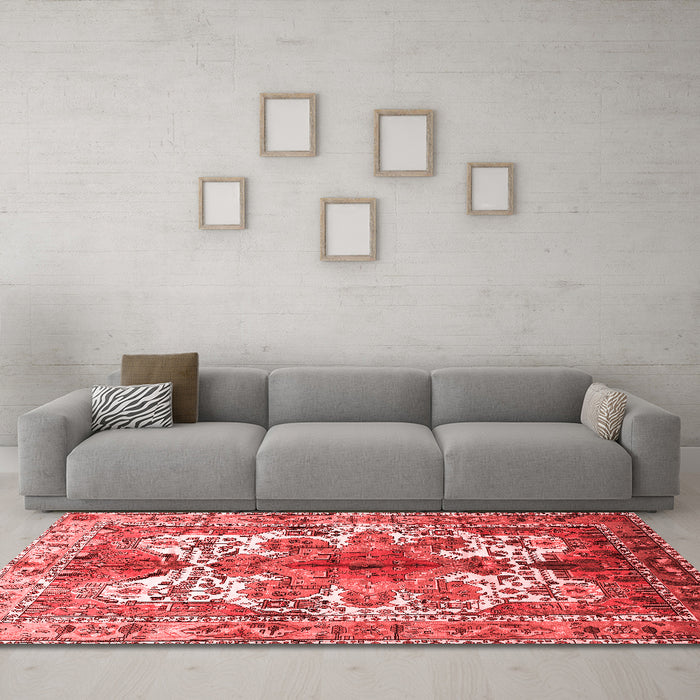 Traditional Red Washable Rugs