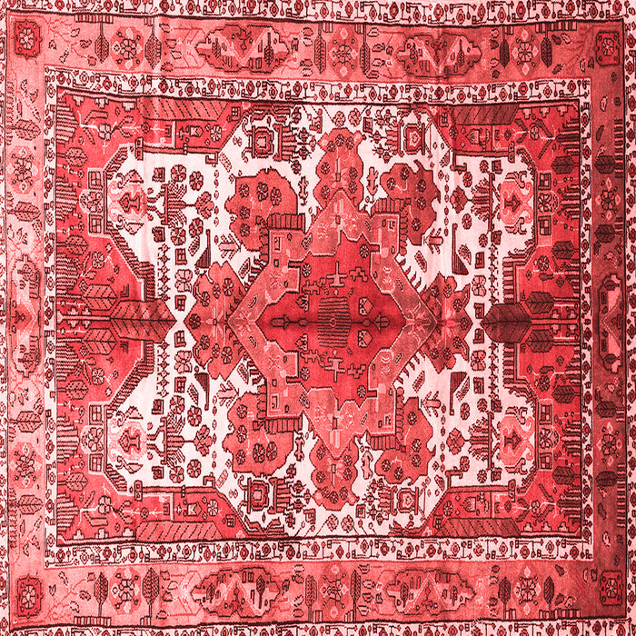 Machine Washable Persian Red Traditional Rug, wshtr783red