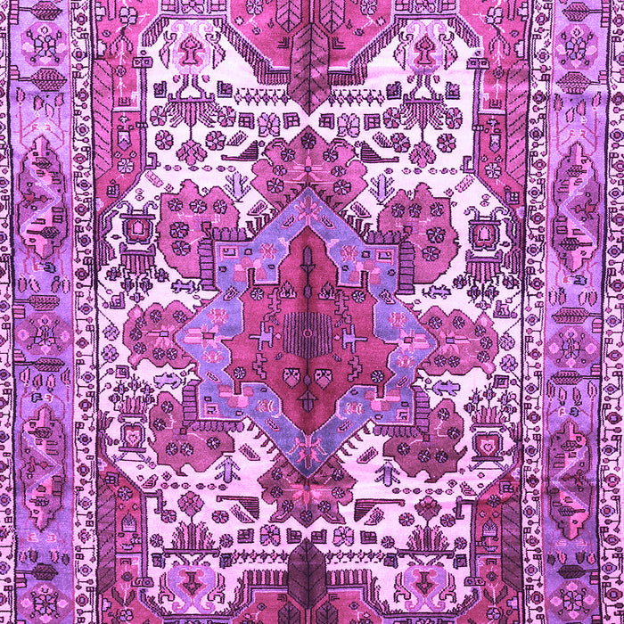 Machine Washable Persian Purple Traditional Area Rugs, wshtr783pur