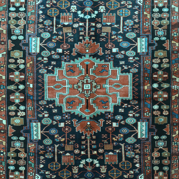 Machine Washable Persian Light Blue Traditional Rug, wshtr784lblu