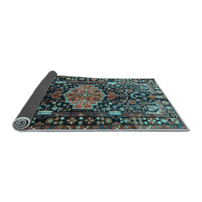 Sideview of Persian Light Blue Traditional Rug, tr784lblu