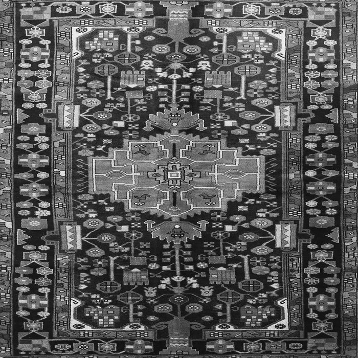 Serging Thickness of Persian Gray Traditional Rug, tr784gry