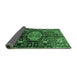 Sideview of Persian Emerald Green Traditional Rug, tr784emgrn