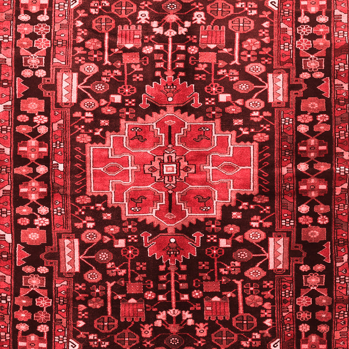 Machine Washable Persian Red Traditional Rug, wshtr784red