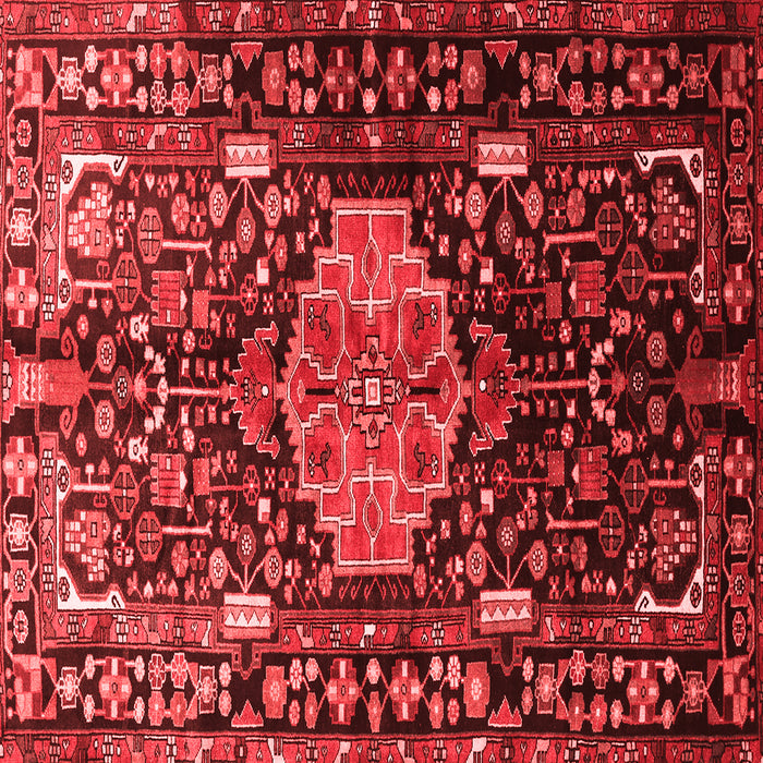 Machine Washable Persian Red Traditional Rug, wshtr784red