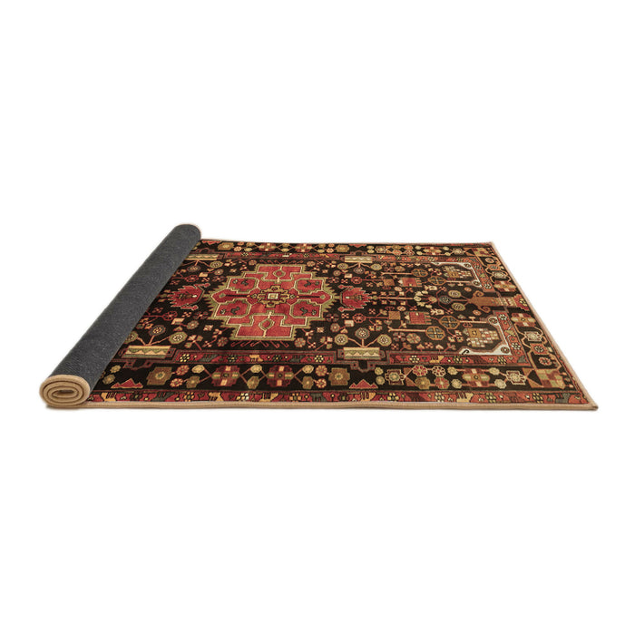 Sideview of Persian Brown Traditional Rug, tr784brn