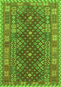 Southwestern Green Country Rug, tr785grn