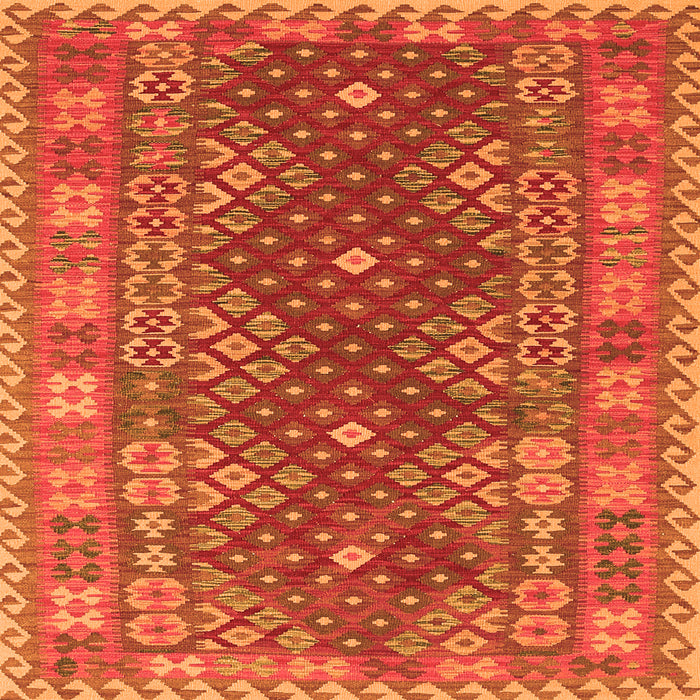 Serging Thickness of Southwestern Orange Country Rug, tr785org