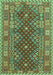 Machine Washable Southwestern Turquoise Country Area Rugs, wshtr785turq