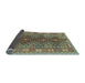 Sideview of Southwestern Light Blue Country Rug, tr785lblu