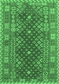 Southwestern Emerald Green Country Rug, tr785emgrn