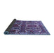 Sideview of Persian Blue Traditional Rug, tr786blu