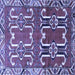 Square Persian Blue Traditional Rug, tr786blu