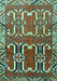 Machine Washable Persian Turquoise Traditional Area Rugs, wshtr786turq