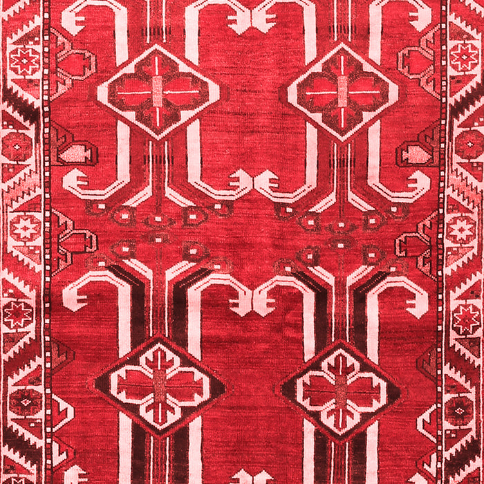 Machine Washable Persian Red Traditional Rug, wshtr786red