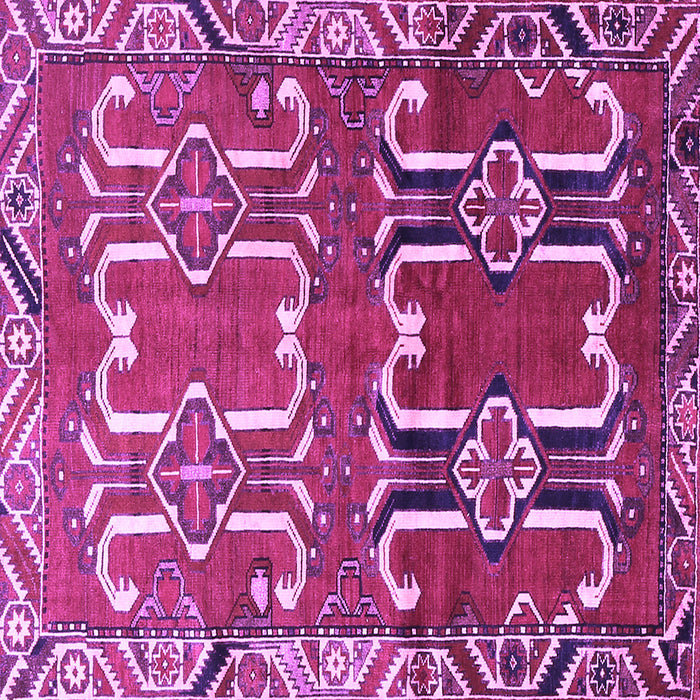 Square Persian Purple Traditional Rug, tr786pur