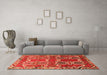 Machine Washable Persian Orange Traditional Area Rugs in a Living Room, wshtr786org