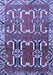 Machine Washable Persian Blue Traditional Rug, wshtr786blu