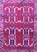 Machine Washable Persian Purple Traditional Area Rugs, wshtr786pur