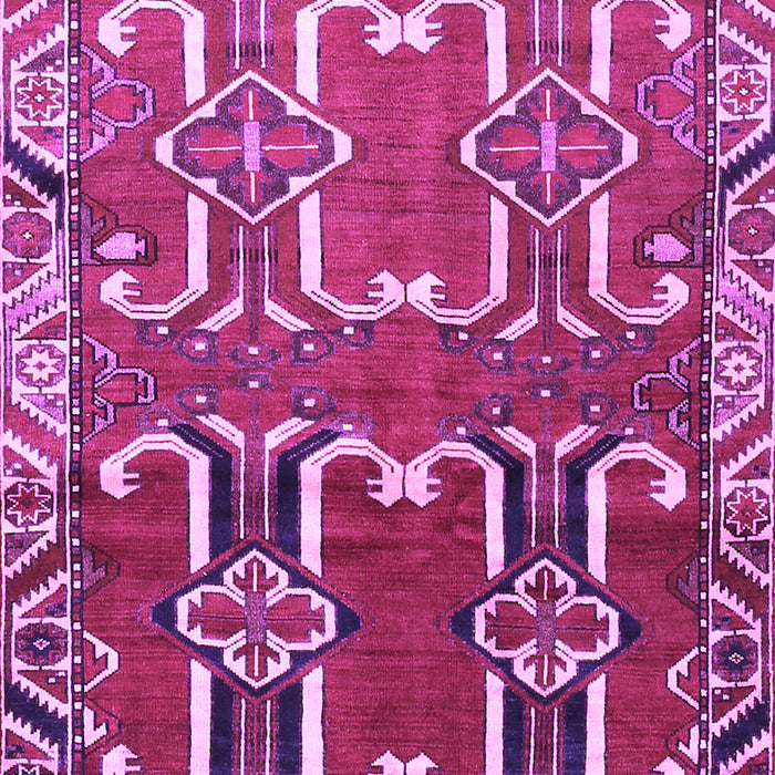 Machine Washable Persian Purple Traditional Area Rugs, wshtr786pur