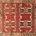Square Persian Brown Traditional Rug, tr786brn