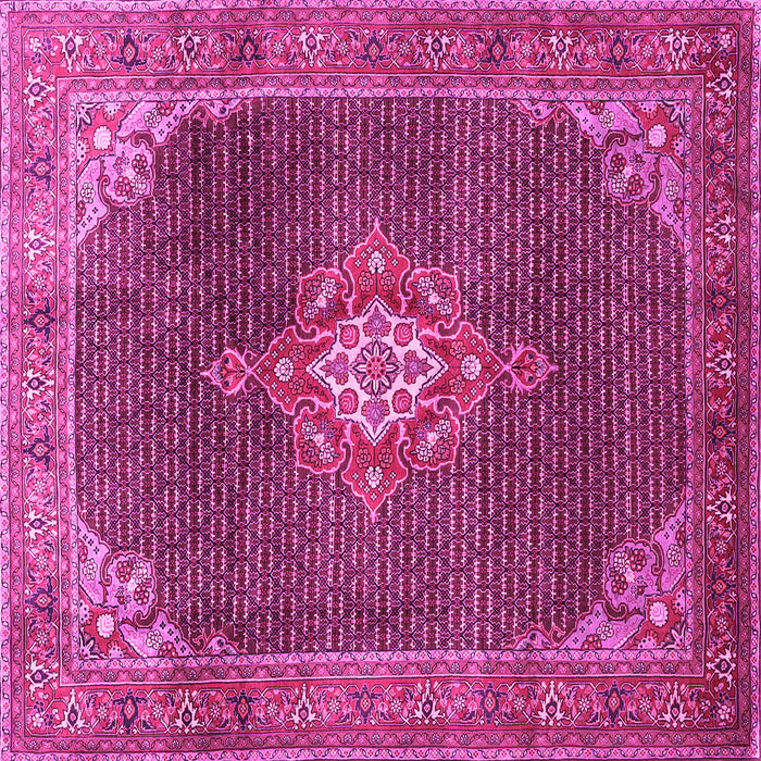 Square Persian Pink Traditional Rug, tr787pnk