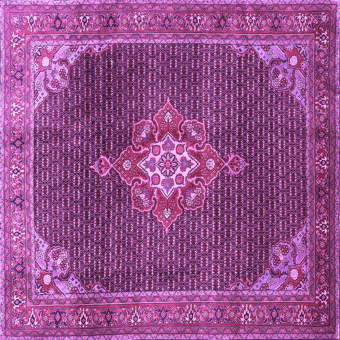 Square Persian Purple Traditional Rug, tr787pur