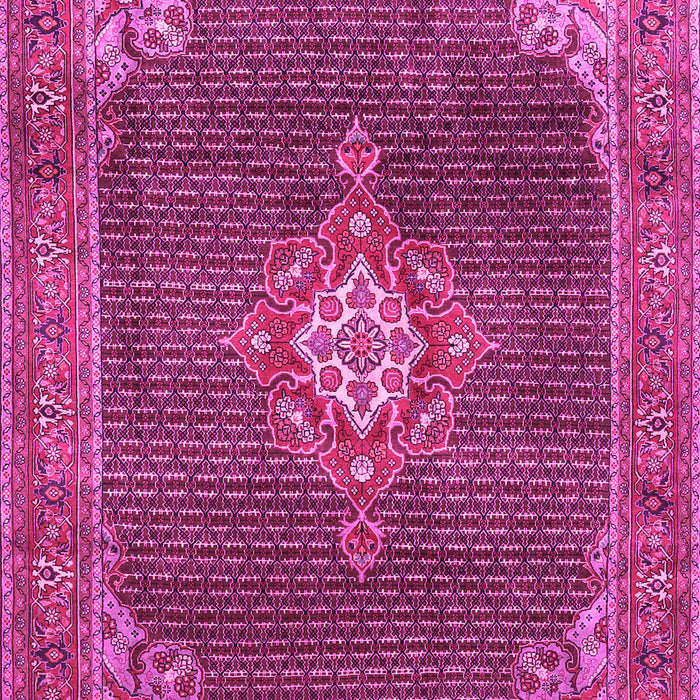 Machine Washable Persian Pink Traditional Rug, wshtr787pnk