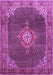 Machine Washable Persian Purple Traditional Area Rugs, wshtr787pur