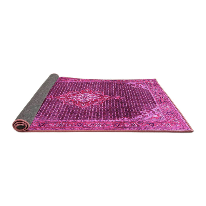 Sideview of Persian Pink Traditional Rug, tr787pnk