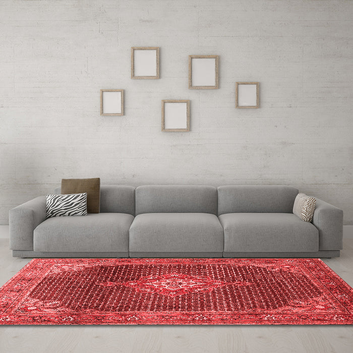 Traditional Red Washable Rugs