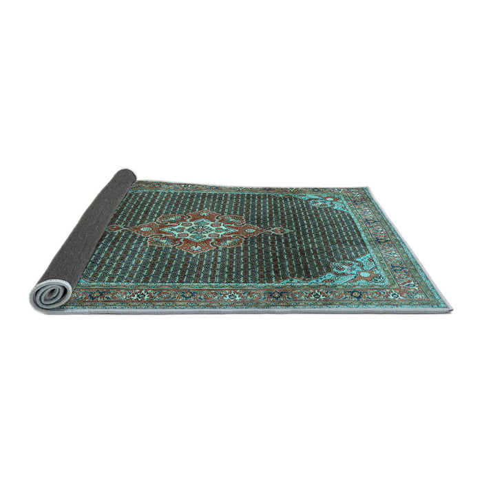 Sideview of Persian Light Blue Traditional Rug, tr787lblu