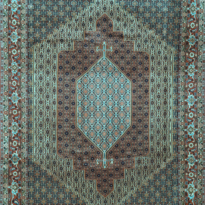 Machine Washable Persian Light Blue Traditional Rug, wshtr788lblu