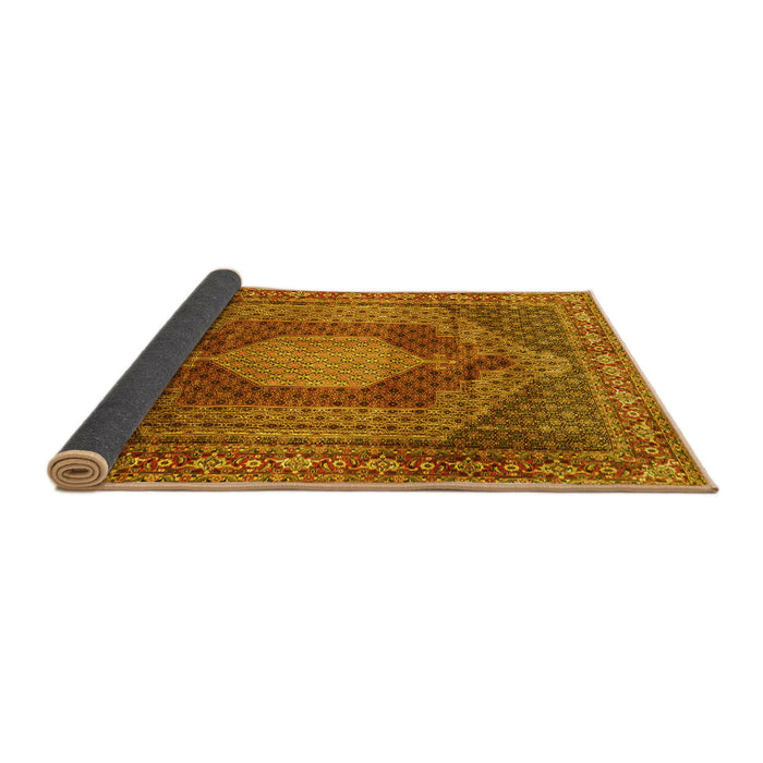Sideview of Persian Yellow Traditional Rug, tr788yw