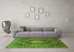 Machine Washable Persian Green Traditional Area Rugs in a Living Room,, wshtr788grn